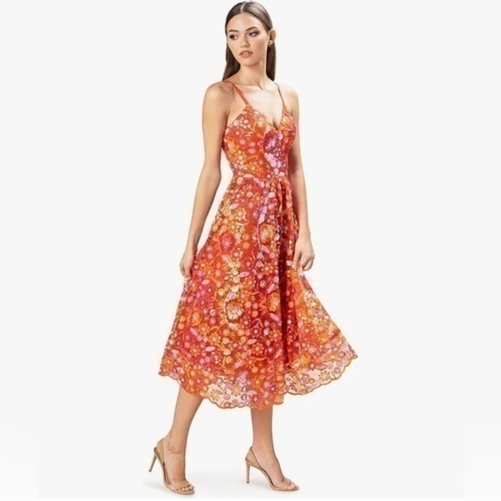 Dress the Population Womens Maren Fit and Flare Midi Dress 💕